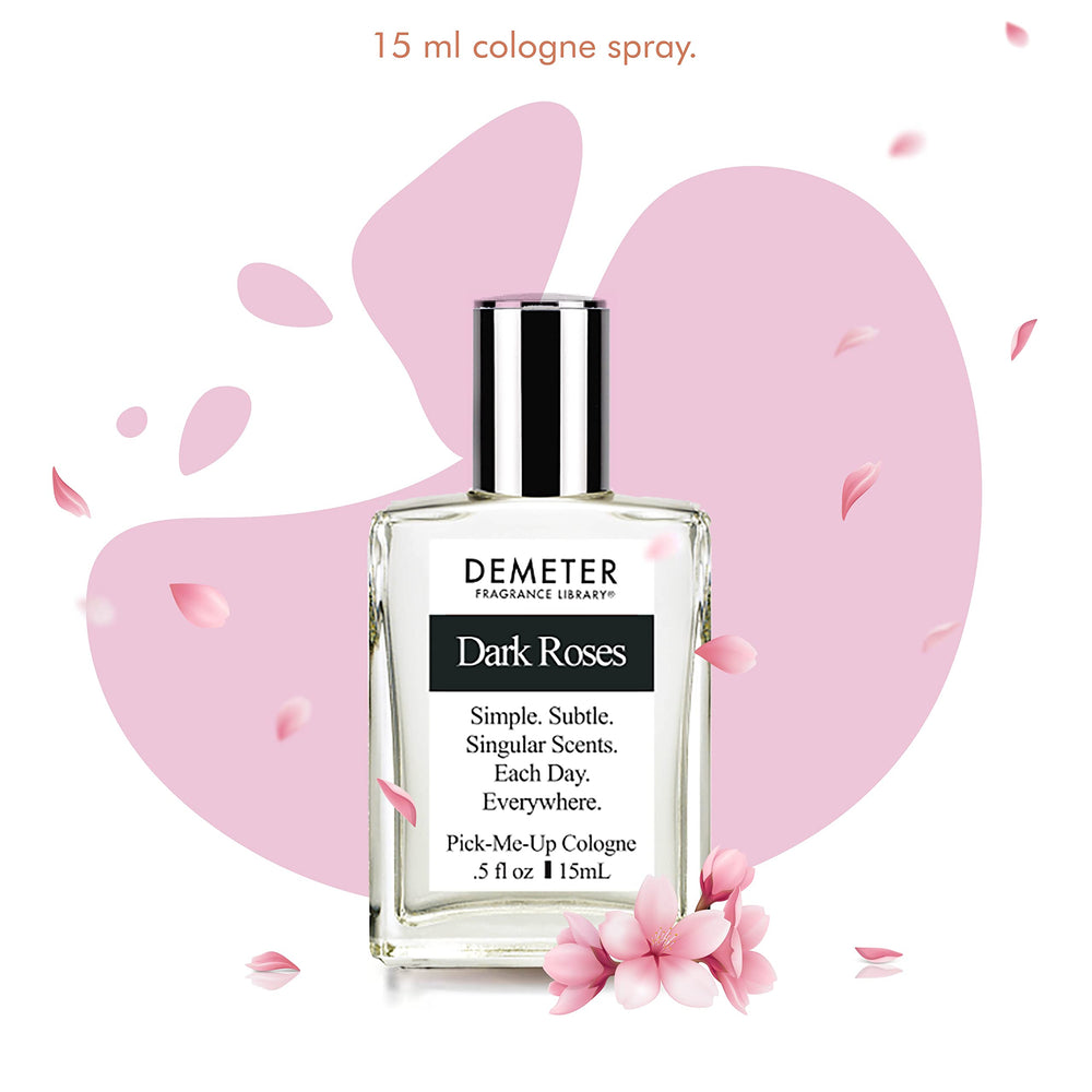 DEMETER Dark Roses label detail emphasizing artisanal design and wearable depth