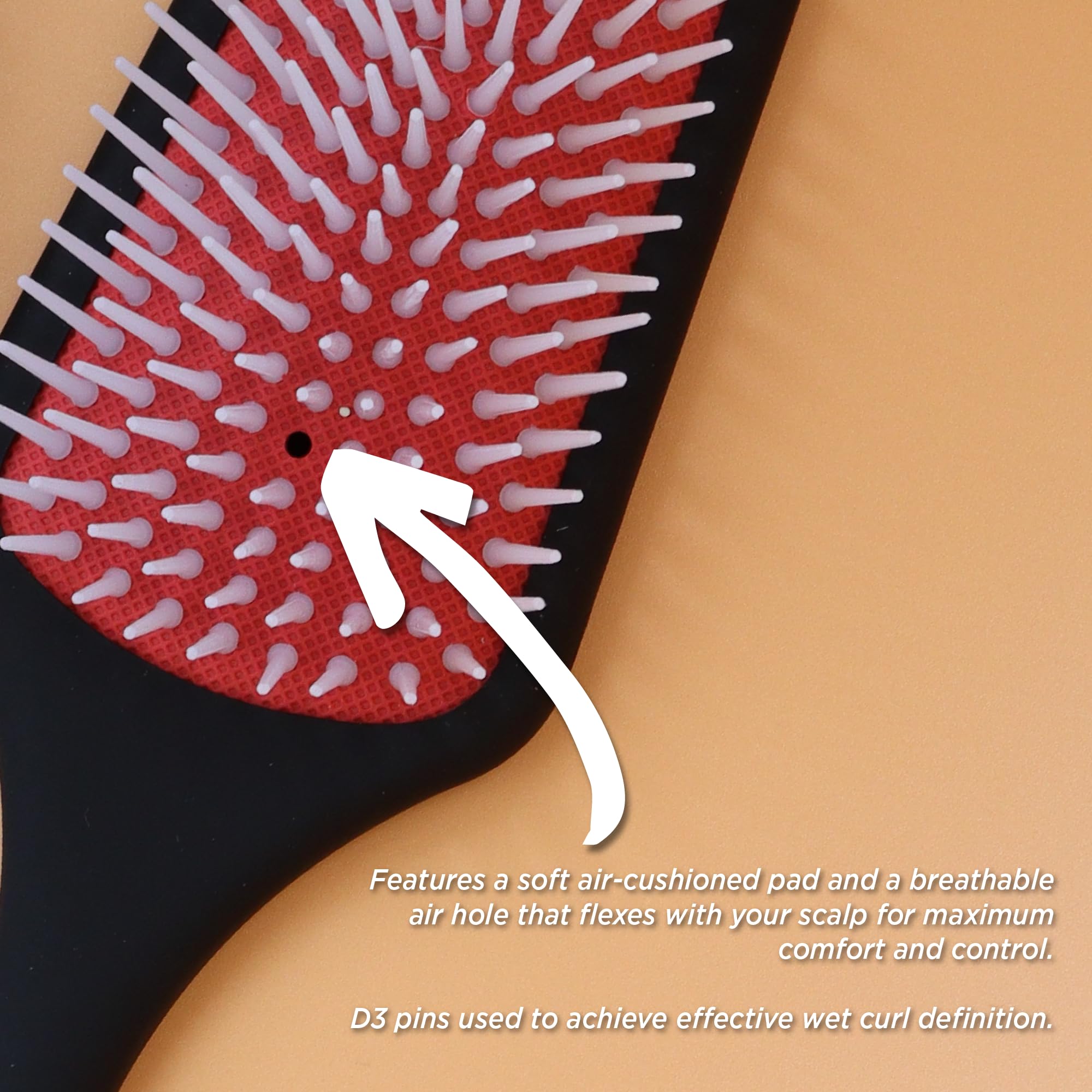 Denman D38 separating curls to enhance definition and reduce frizz