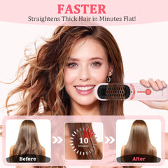 DENTAISyn ceramic comb teeth close-up reducing frizz and protecting hair