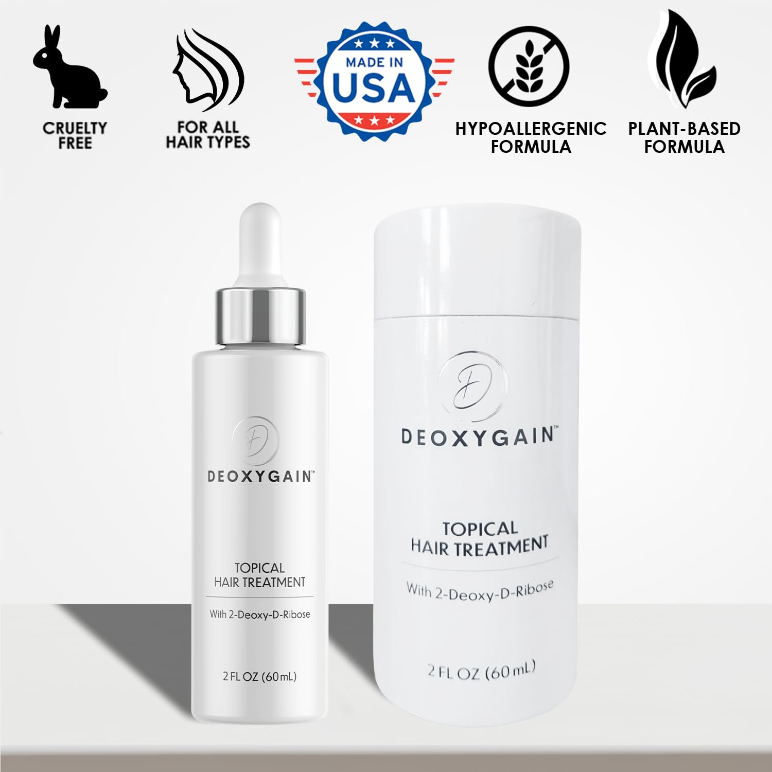 Person applying Deoxygain serum to scalp demonstrating easy daily use