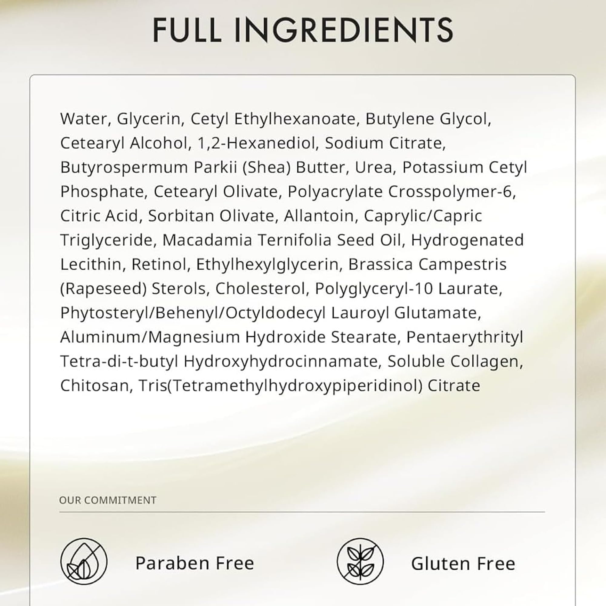 depology cream being massaged into skin, depicts absorption and barrier support