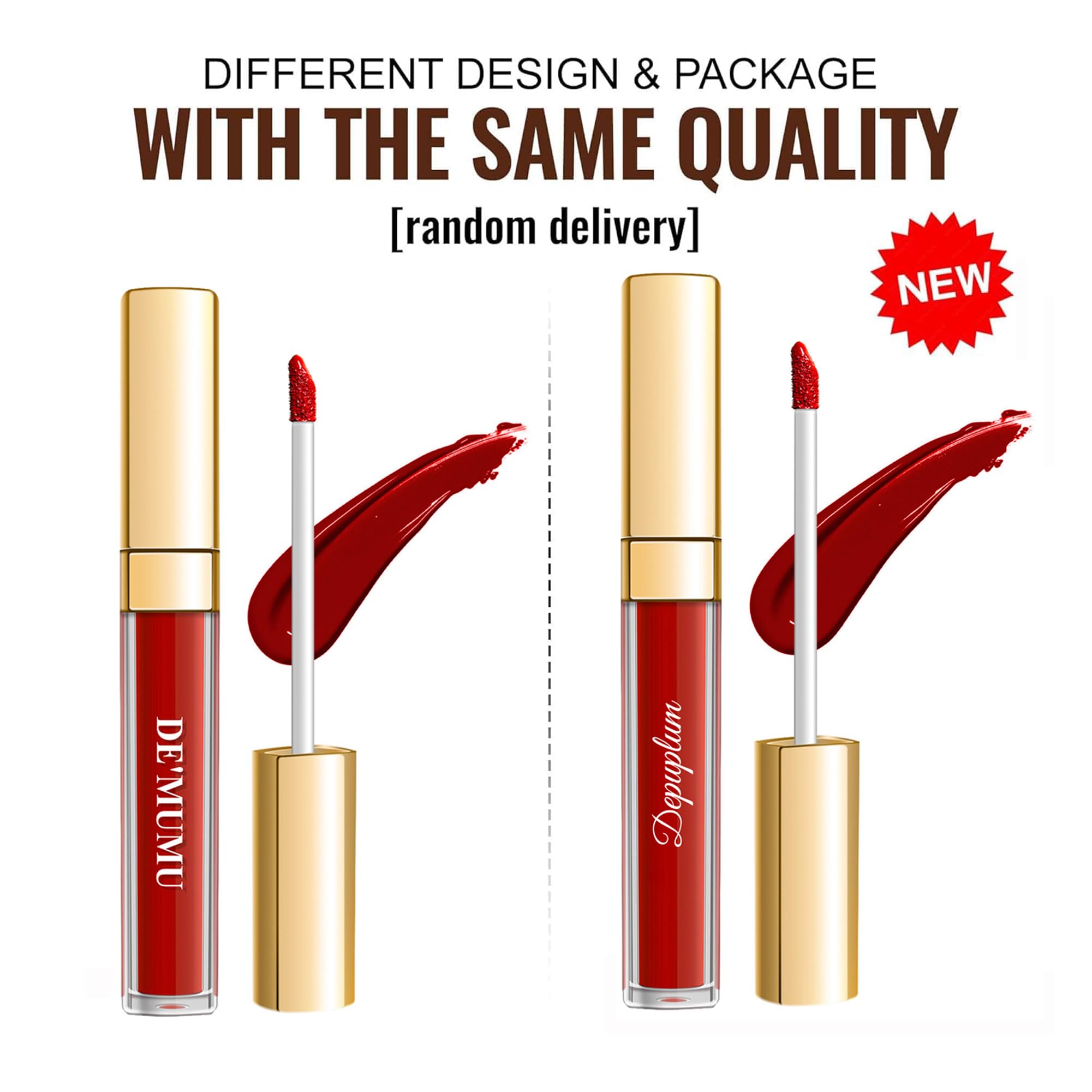 Depuplum lipstick worn in evening lifestyle setting conveying dramatic look benefit