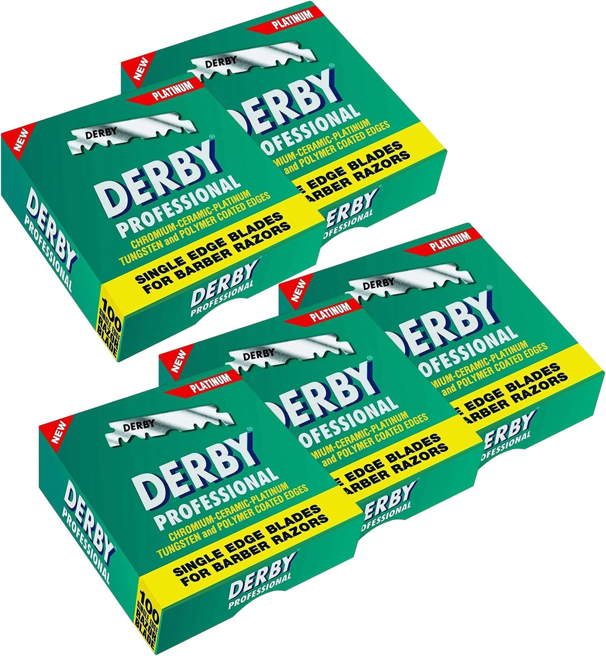 Derby front packaging showing 500-count box and clear branding for bulk savings