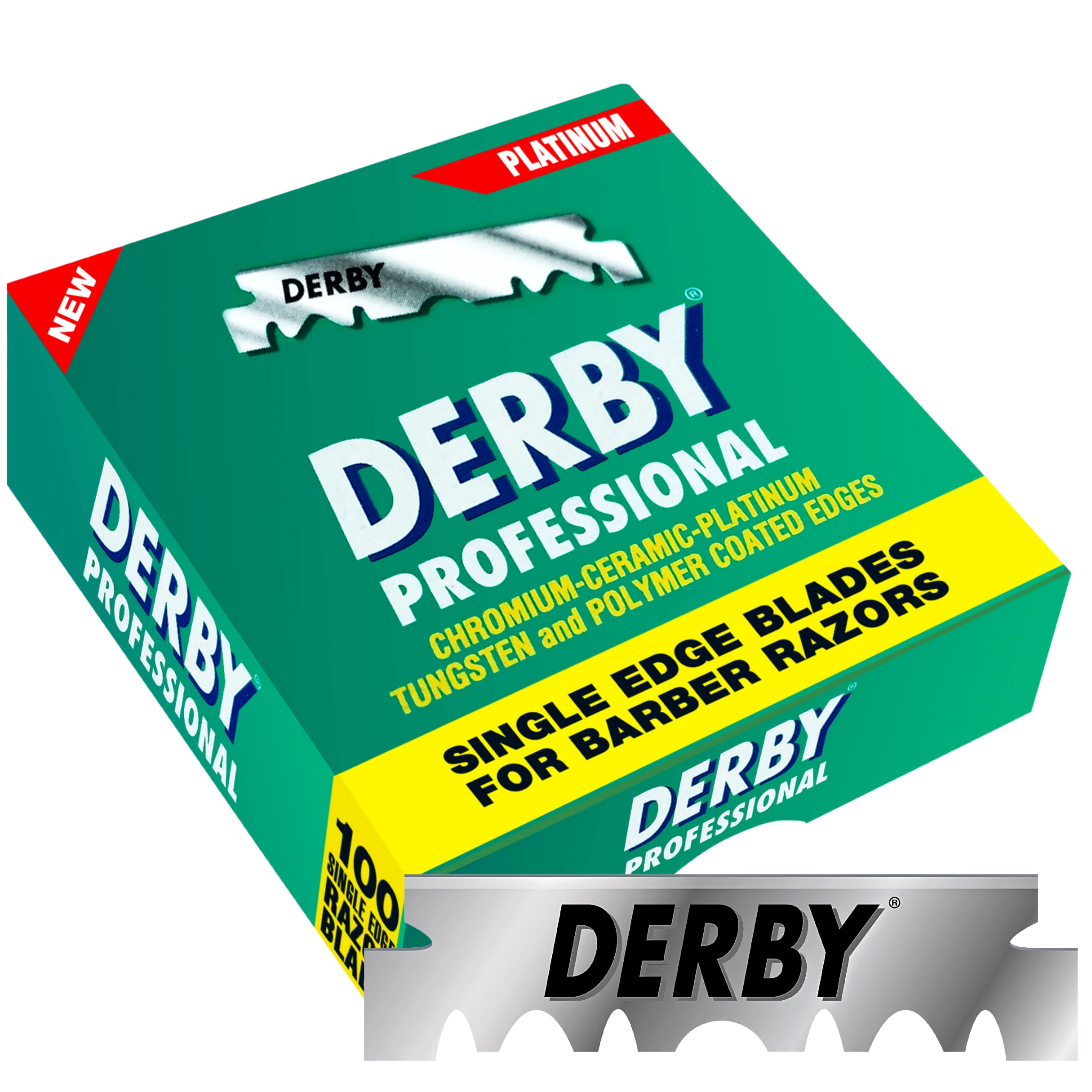 Derby blade fitted in shavette shows compatibility and quick replacement
