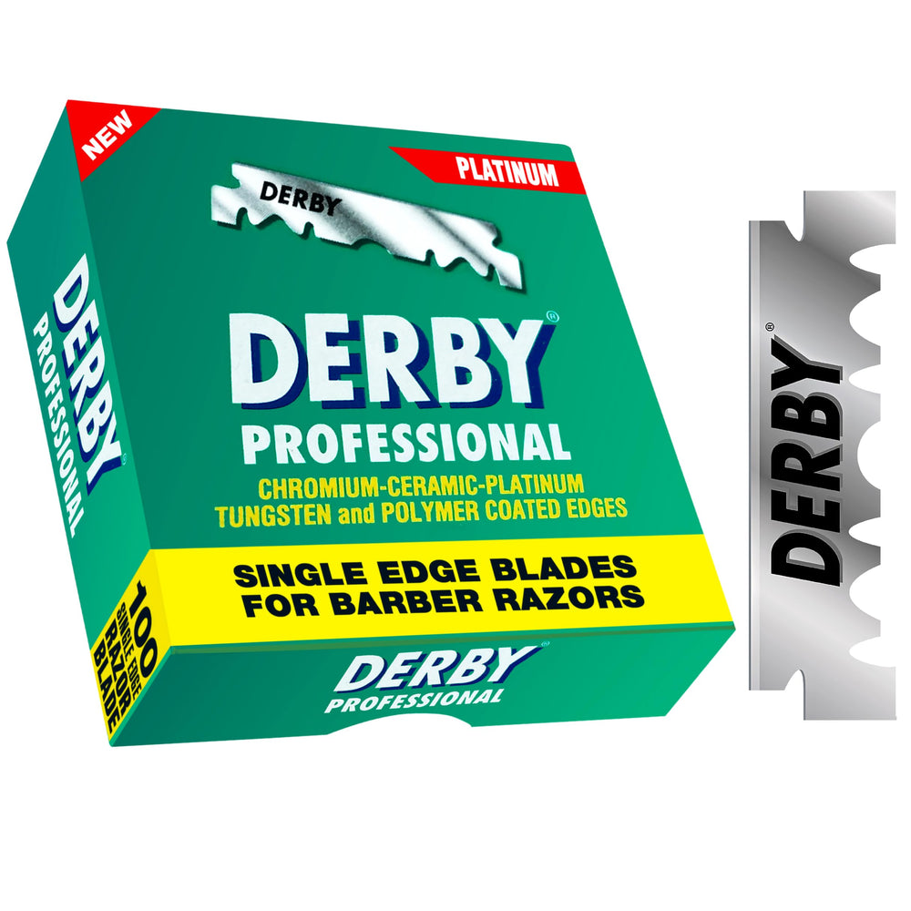 Barber station with Derby pack shows professional supply and efficiency
