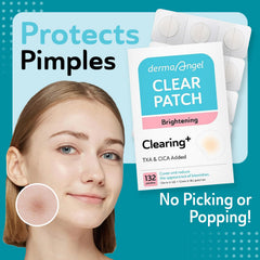 DERMA ANGEL close-up patch texture highlighting thin matte finish