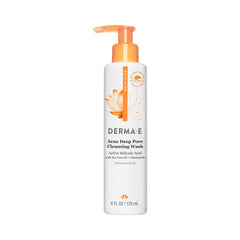 Derma E front bottle shot showing clear anti-blemish cleanser benefits