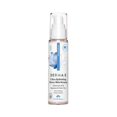 Derma E front packaging showing bottle and brand for hydrating benefits