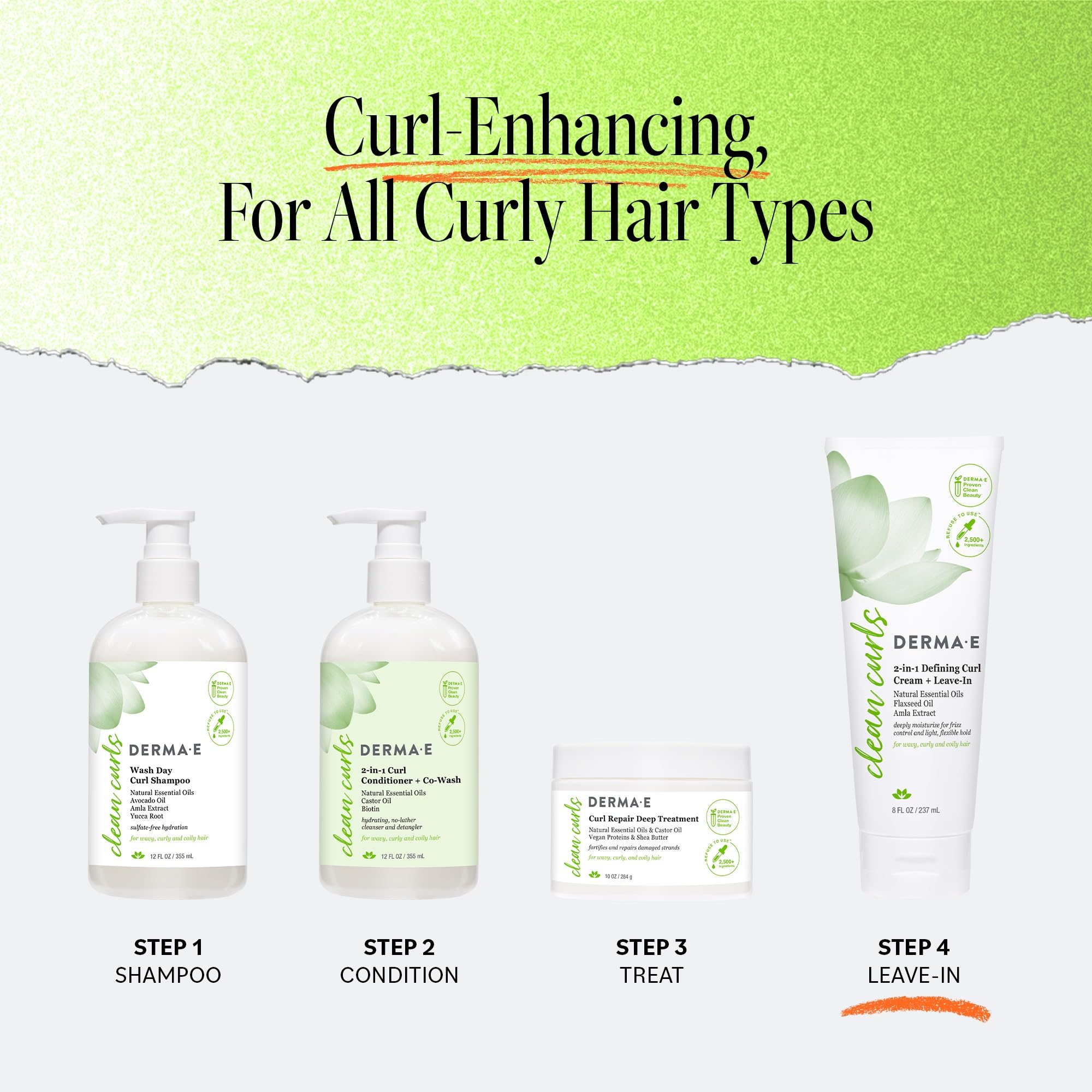 Derma E label closeup highlighting ingredients and claims