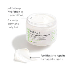 DERMA E open jar texture shot highlighting creamy mask for deep hydration