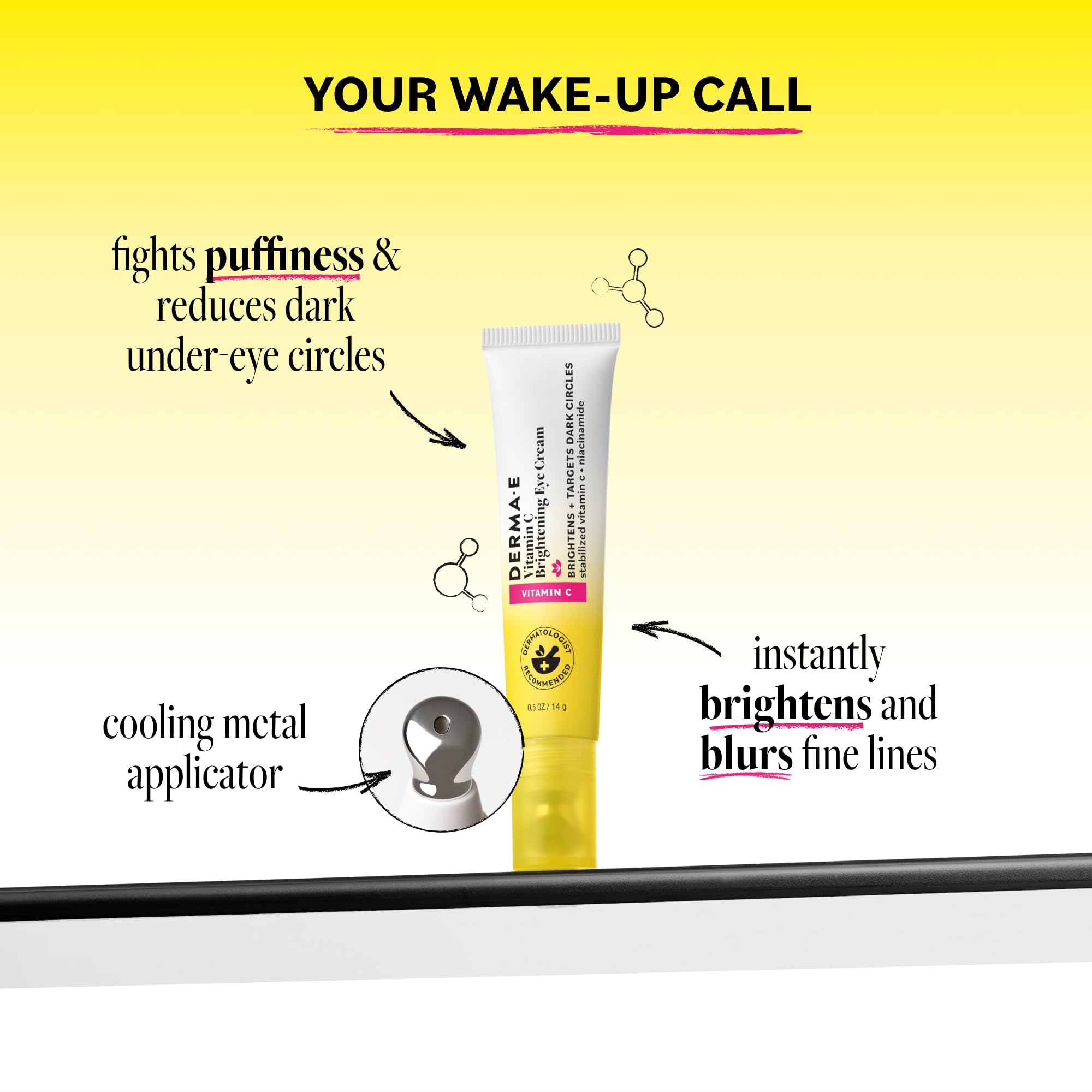 Derma E close-up cooling applicator delivering soothing glide