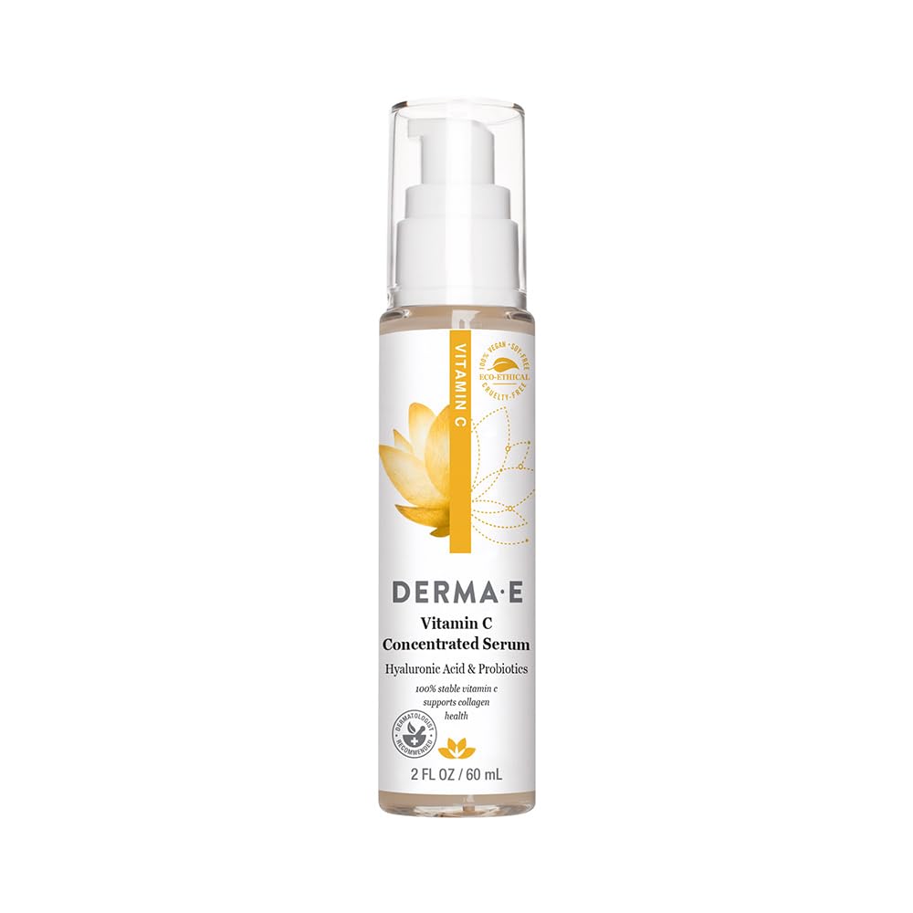 Derma E front bottle showing label and compact 2 oz packaging benefit hydration