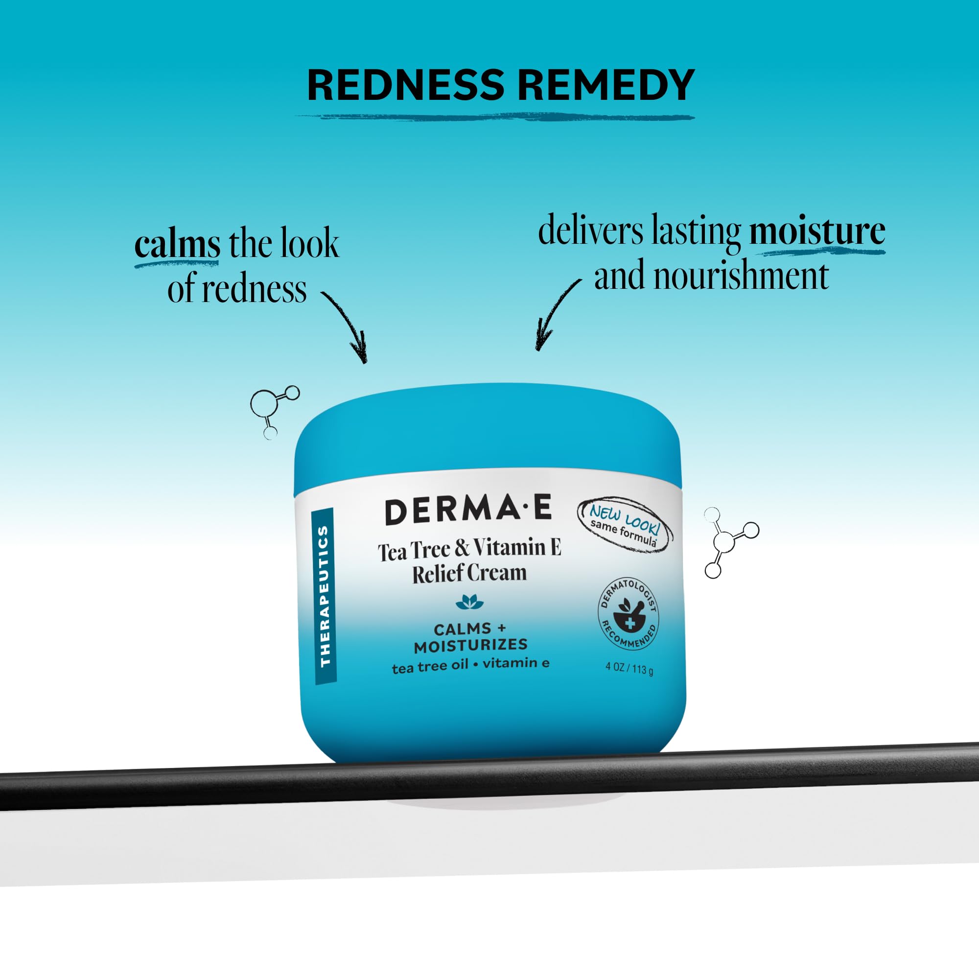 Derma E cream texture close-up showing smooth, non-greasy hydration