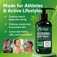 Derma-Nu creamy lather texture demonstrating gentle cleansing action