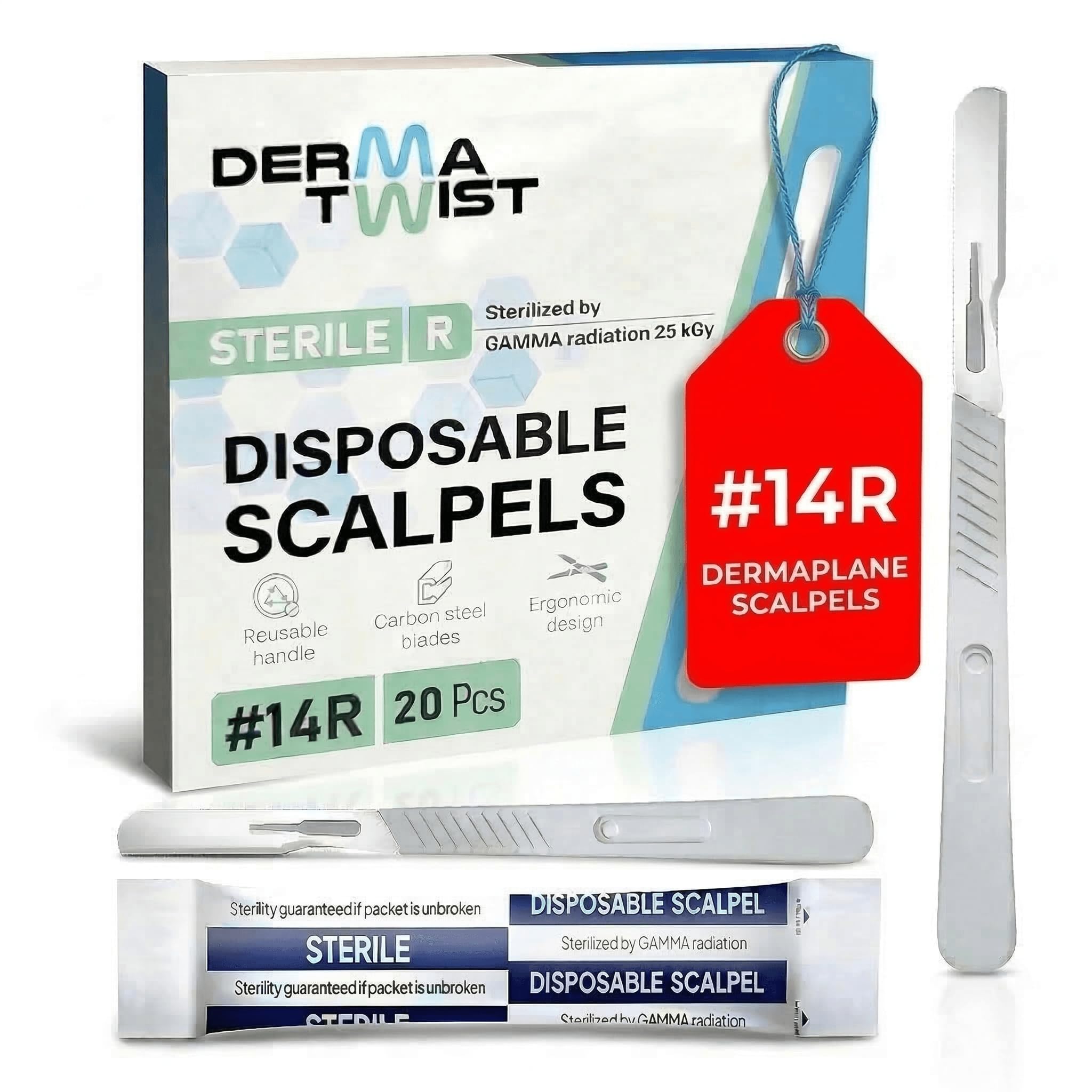 Derma Twist close-up blade edge illustrating sharpness for smooth glide
