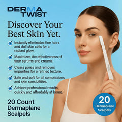 Derma Twist dermaplaning in use demonstrating control and gentle exfoliation