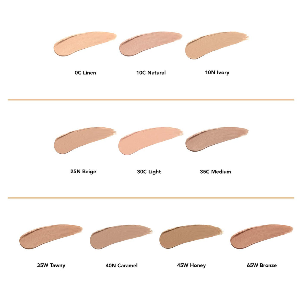 Dermablend 25N Beige swatch on forearm showing true-to-skin, natural finish
