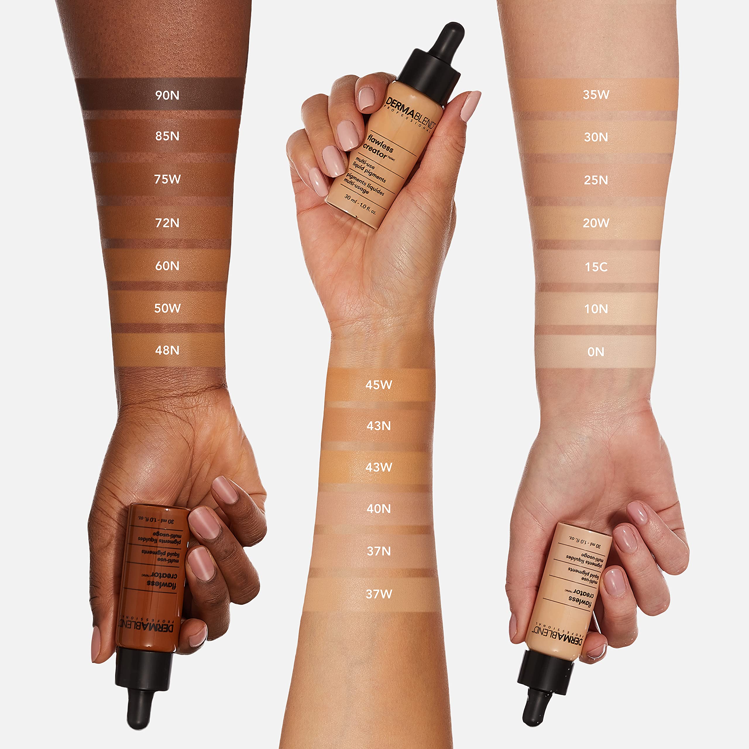 Dermablend bottle with label visible highlighting SPF 50+