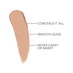 Dermablend concealer creamy texture close-up demonstrating smooth blendability benefit