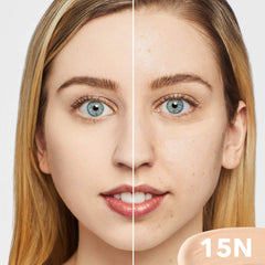 Dermablend applying concealer under eye demonstrating coverage benefit for dark circles