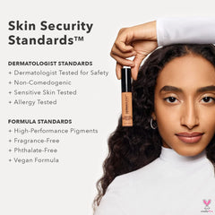 Dermablend creamy swatch texture demonstrating blendable full coverage