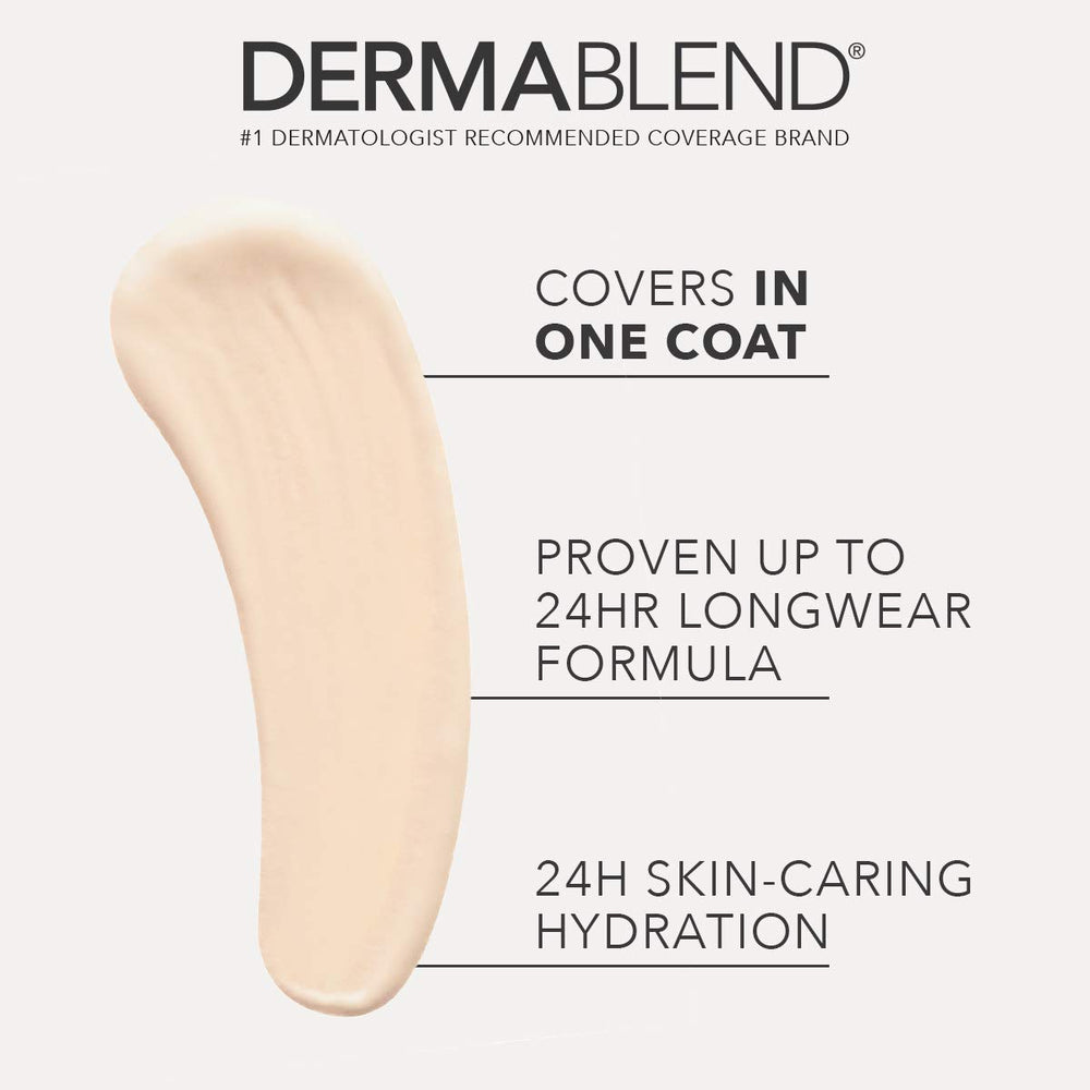 Dermablend cream texture close-up highlighting smooth blendability