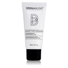 Dermablend front packaging shows primer bottle and brand, for confident oil control