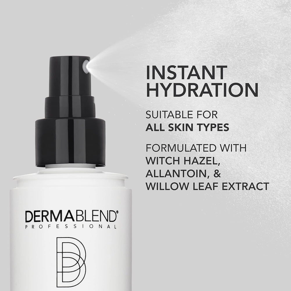Dermablend ingredient label highlighting witch hazel and allantoin benefits