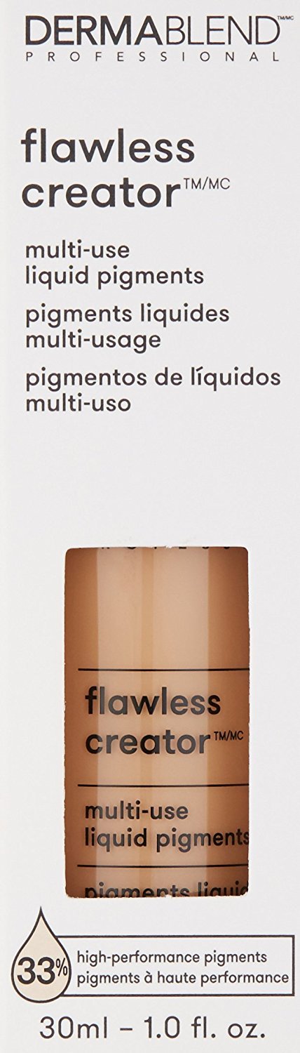 Dermablend bottle staged on vanity suggesting daily routine simplicity
