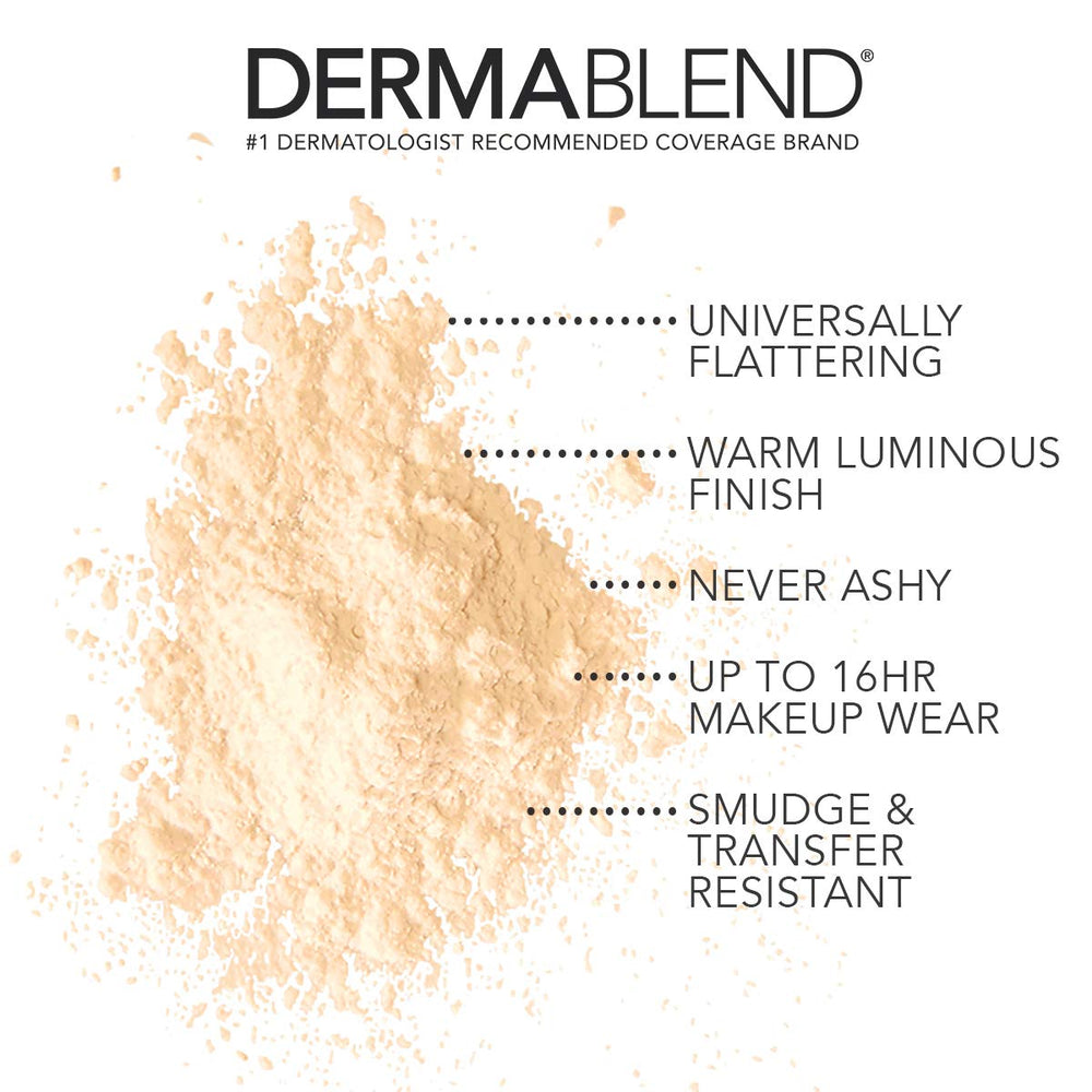 Dermablend open sifter detail demonstrates controlled product release