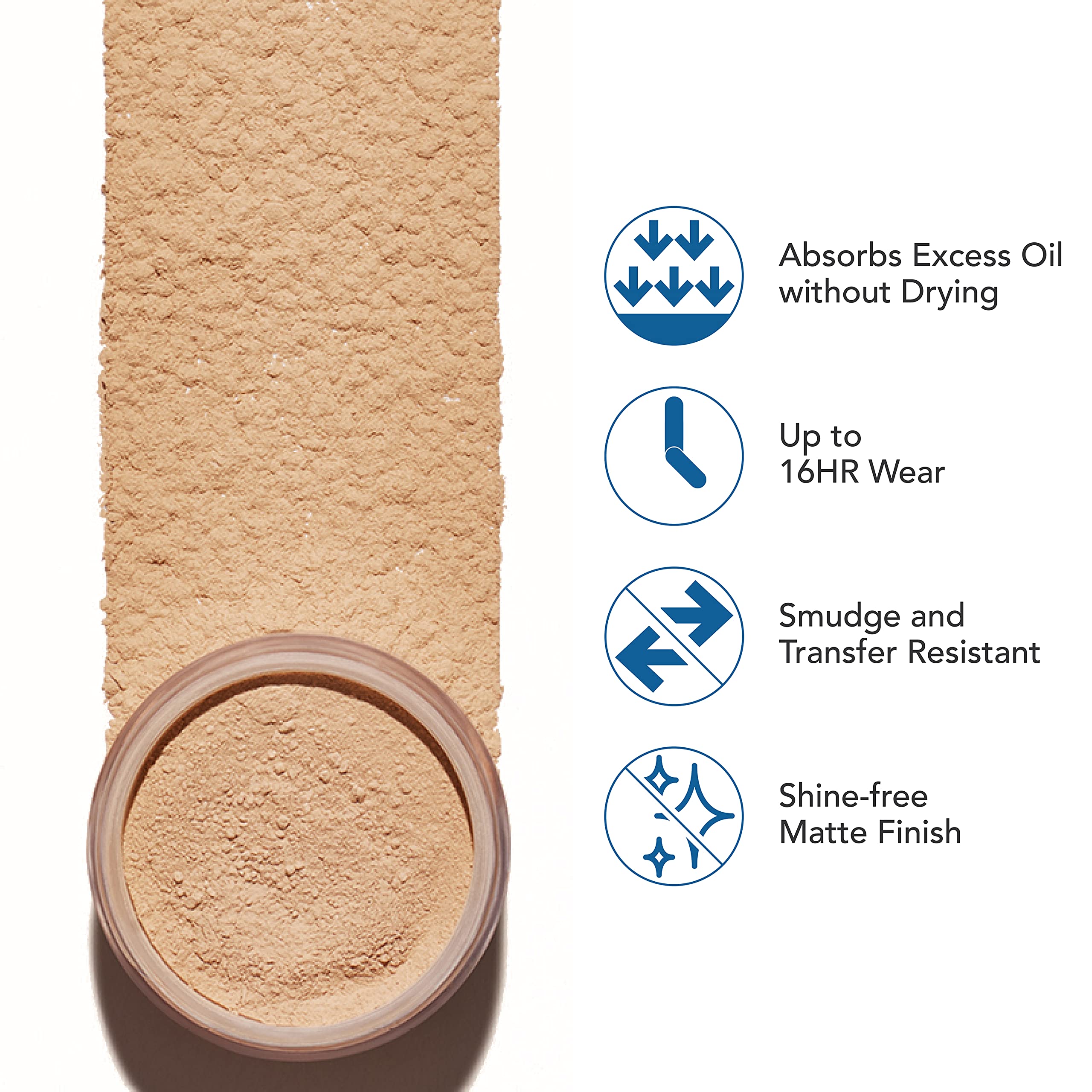 Dermablend powder texture close-up revealing micronized, blurring particles