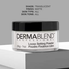 Dermablend before and after application showing blurred pores and smoother skin