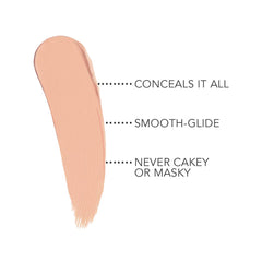 Dermablend open tip close-up highlighting creamy texture for smooth blending