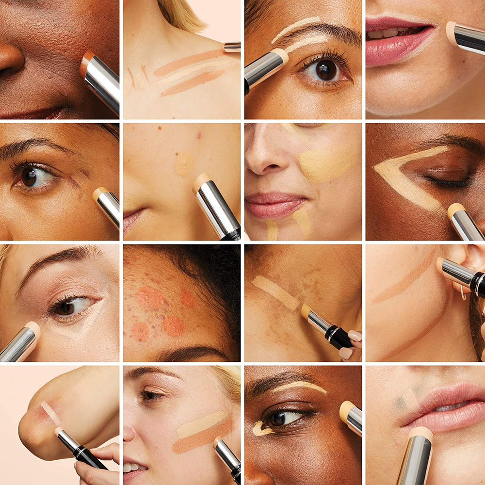 Dermablend spot correction demo covering blemish for instant concealment