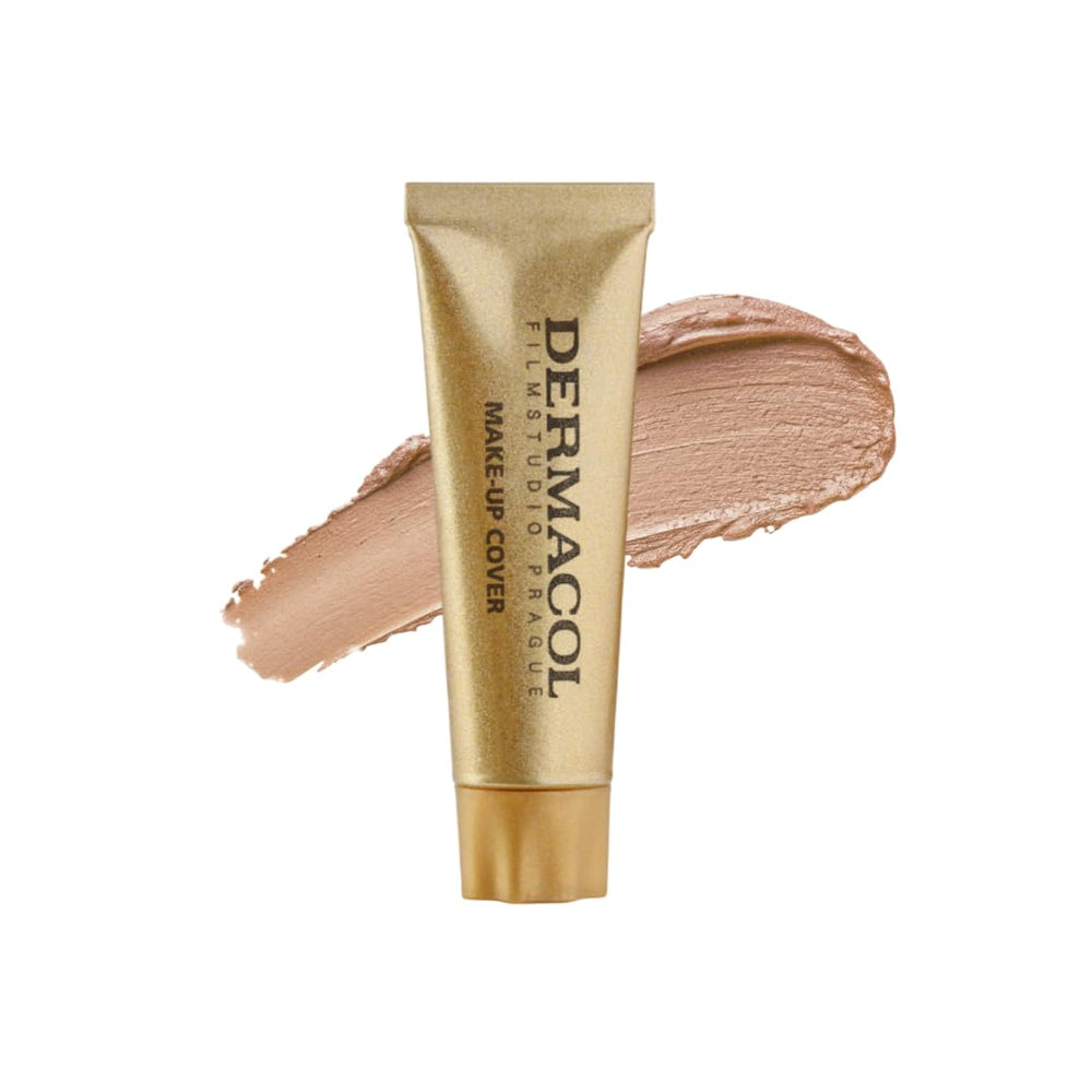 Dermacol tube front view showing No.221 and compact design benefit