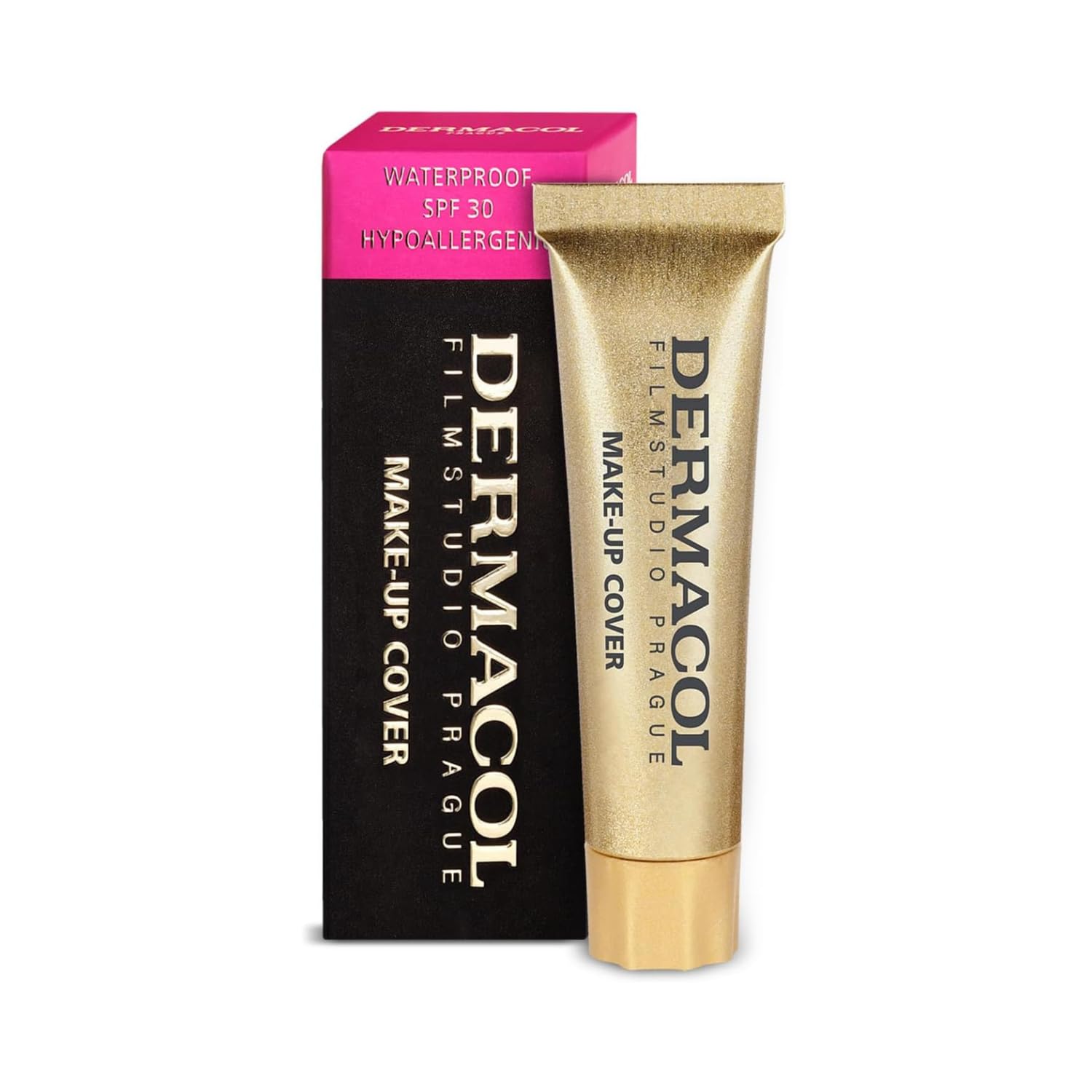 Dermacol shade 208 swatch on skin demonstrating true color payoff and coverage