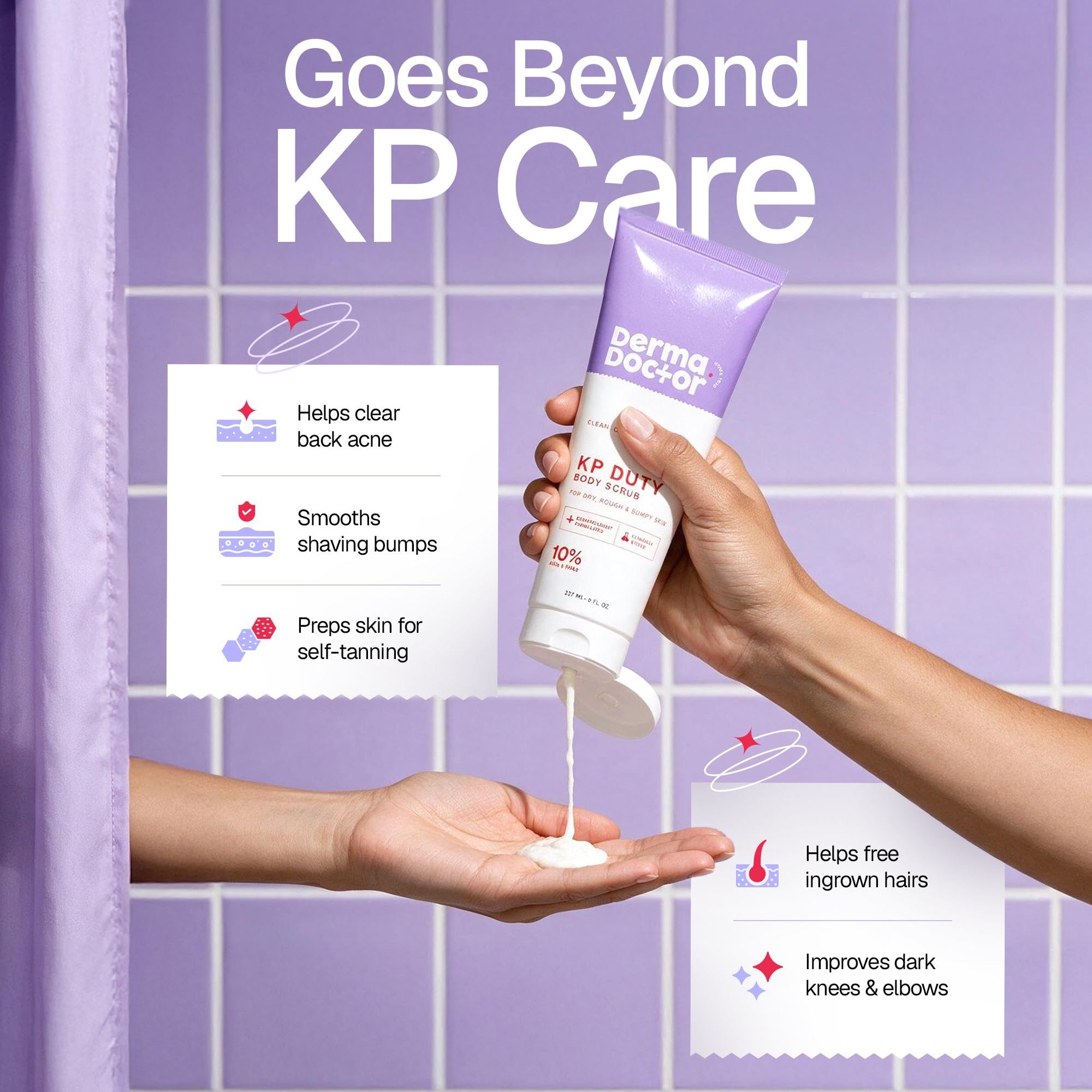 DERMAdoctor on bathroom shelf lifestyle scene for daily routine
