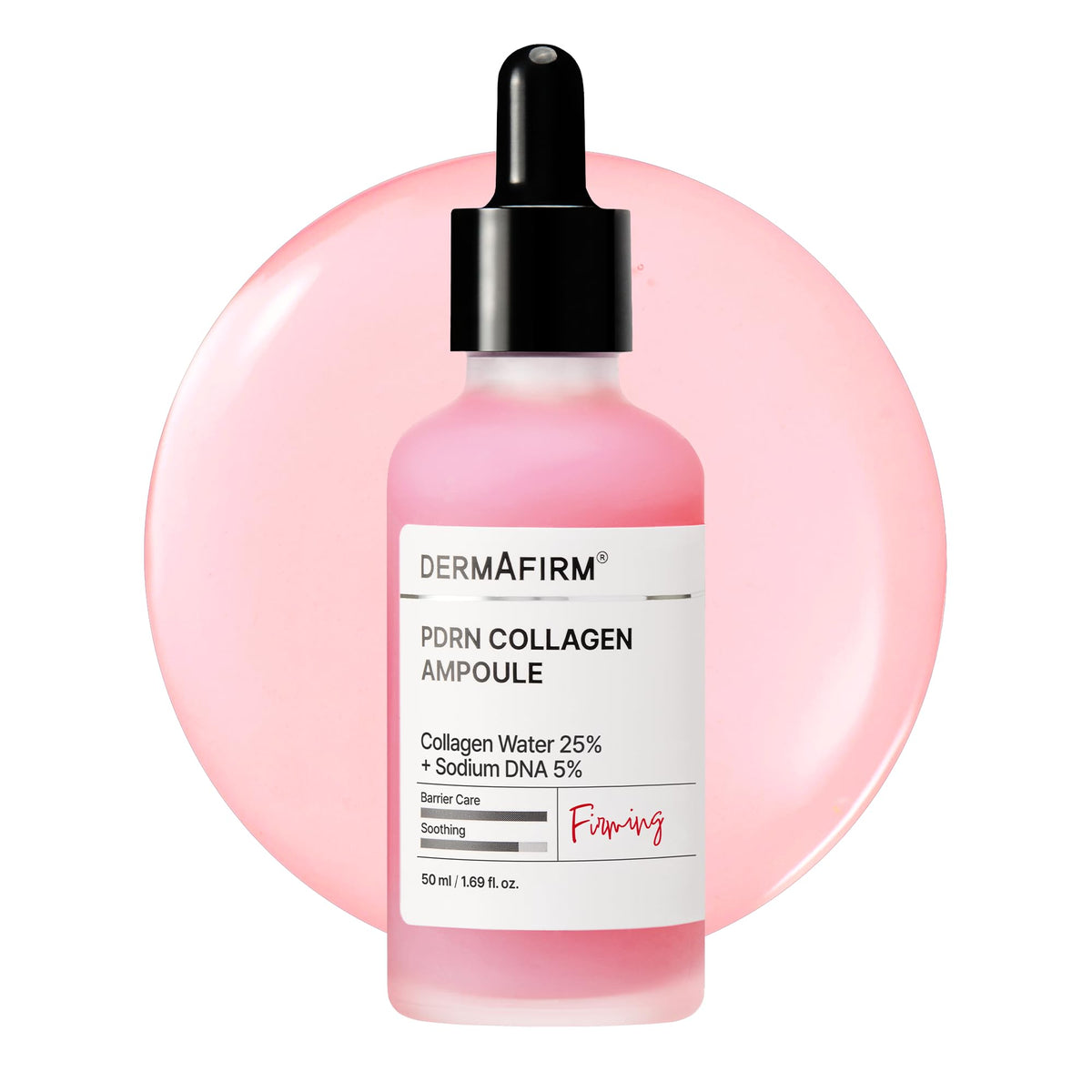 Dermafirm front bottle shot showing ampoule packaging and easy identification
