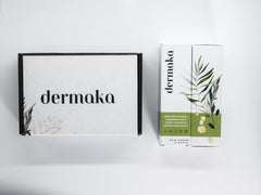 Dermaka cream texture closeup showing smooth non-greasy finish and hydration