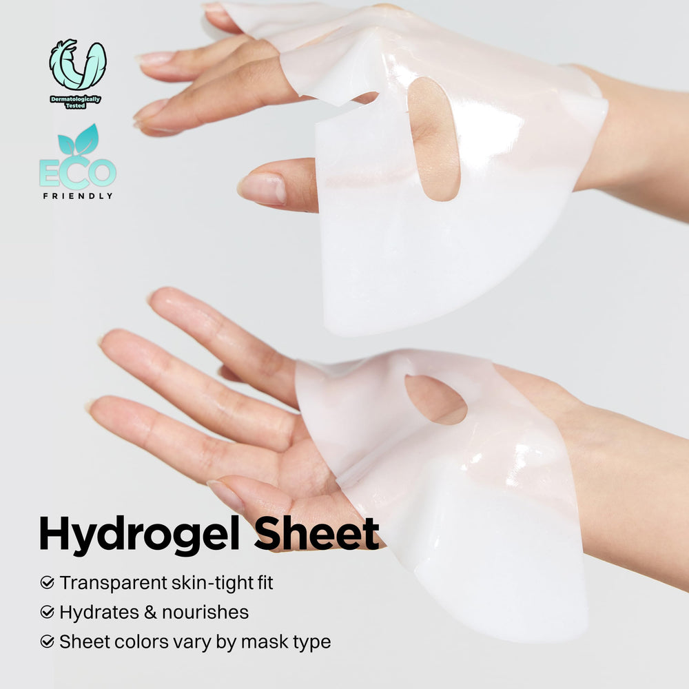 DERMAL person wearing mask overnight showing easy application benefit
