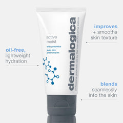 Dermalogica creamy lotion texture close-up showing lightweight absorption benefit