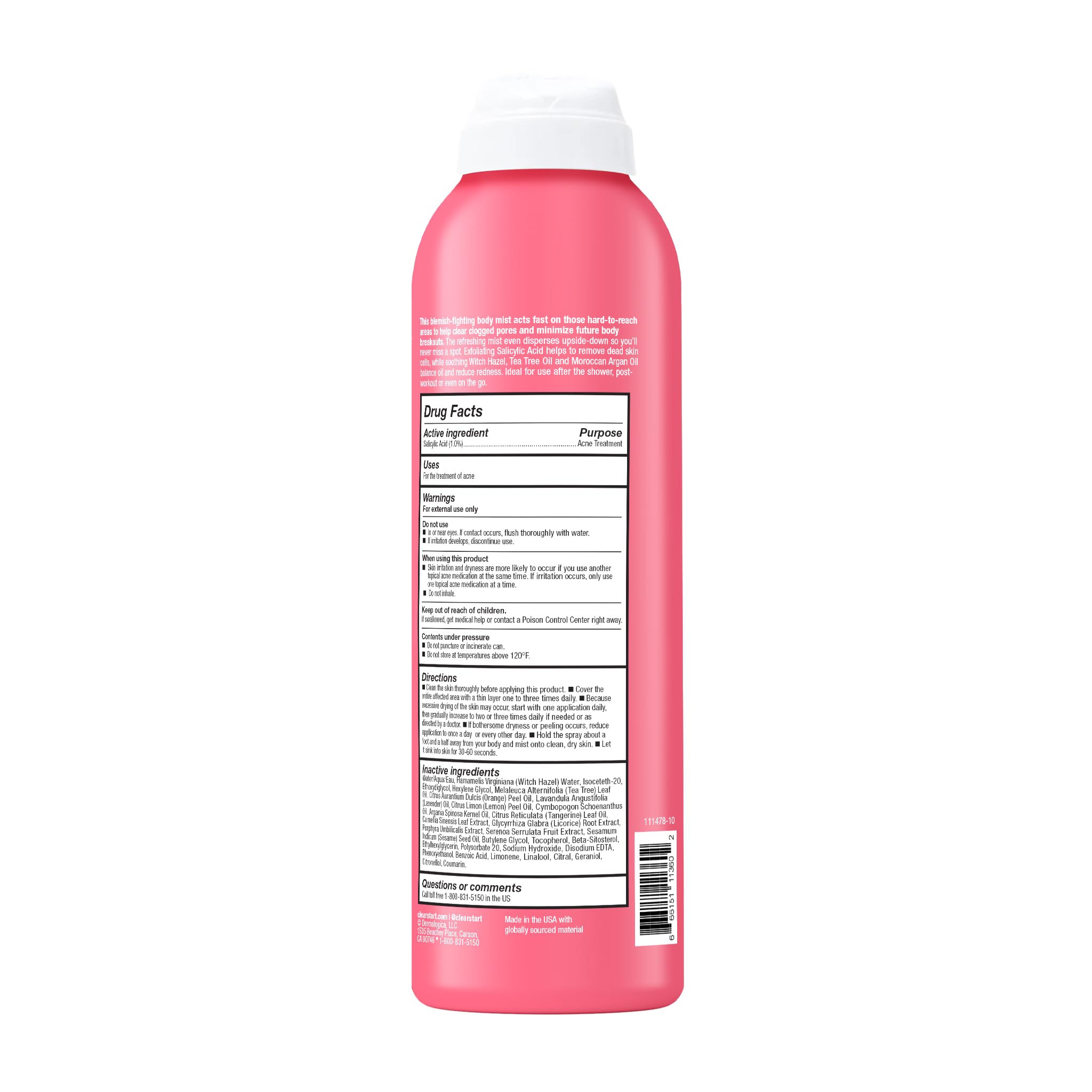 Dermalogica back label with ingredients list for transparency and trust