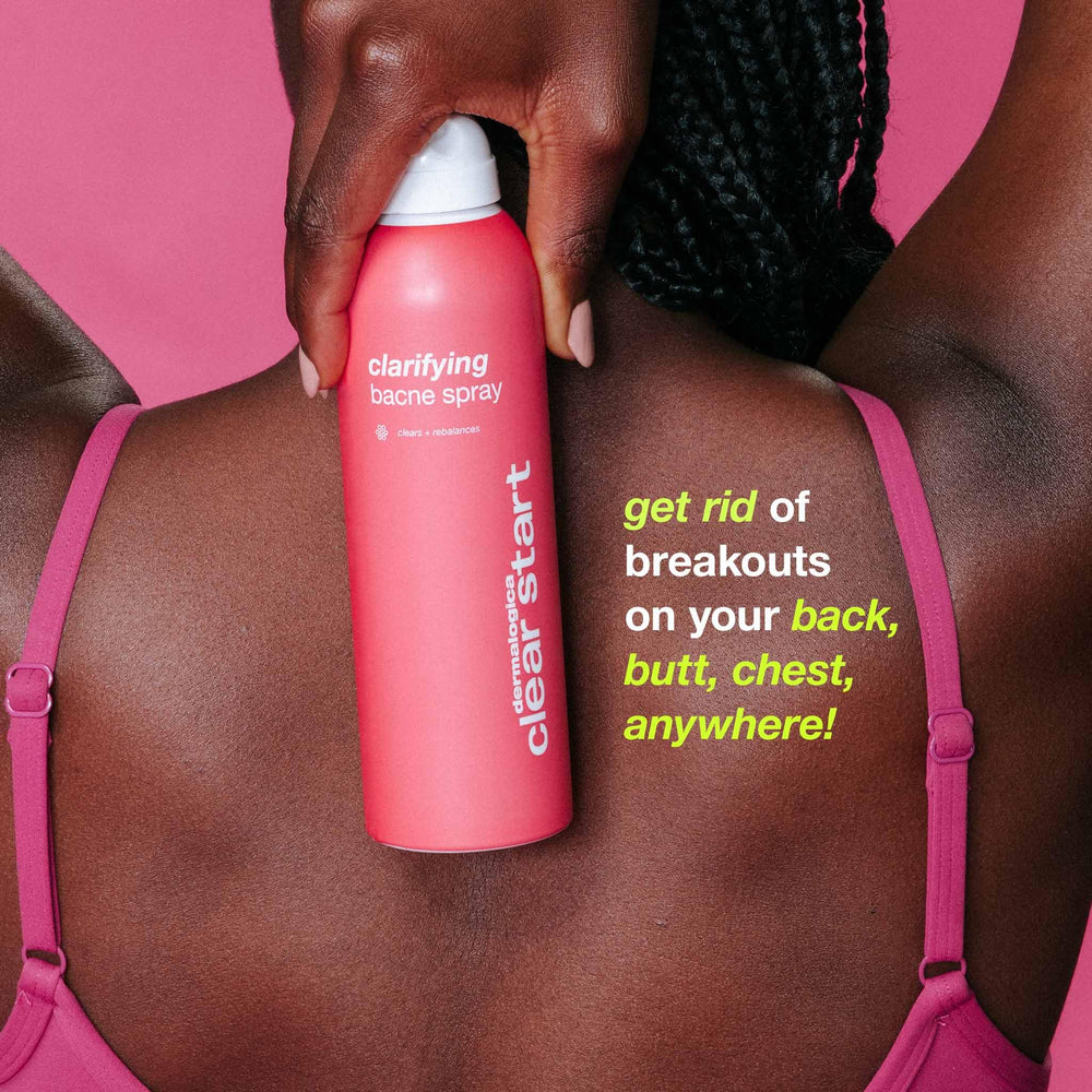 Dermalogica ingredients flatlay with salicylic acid and botanicals highlighted