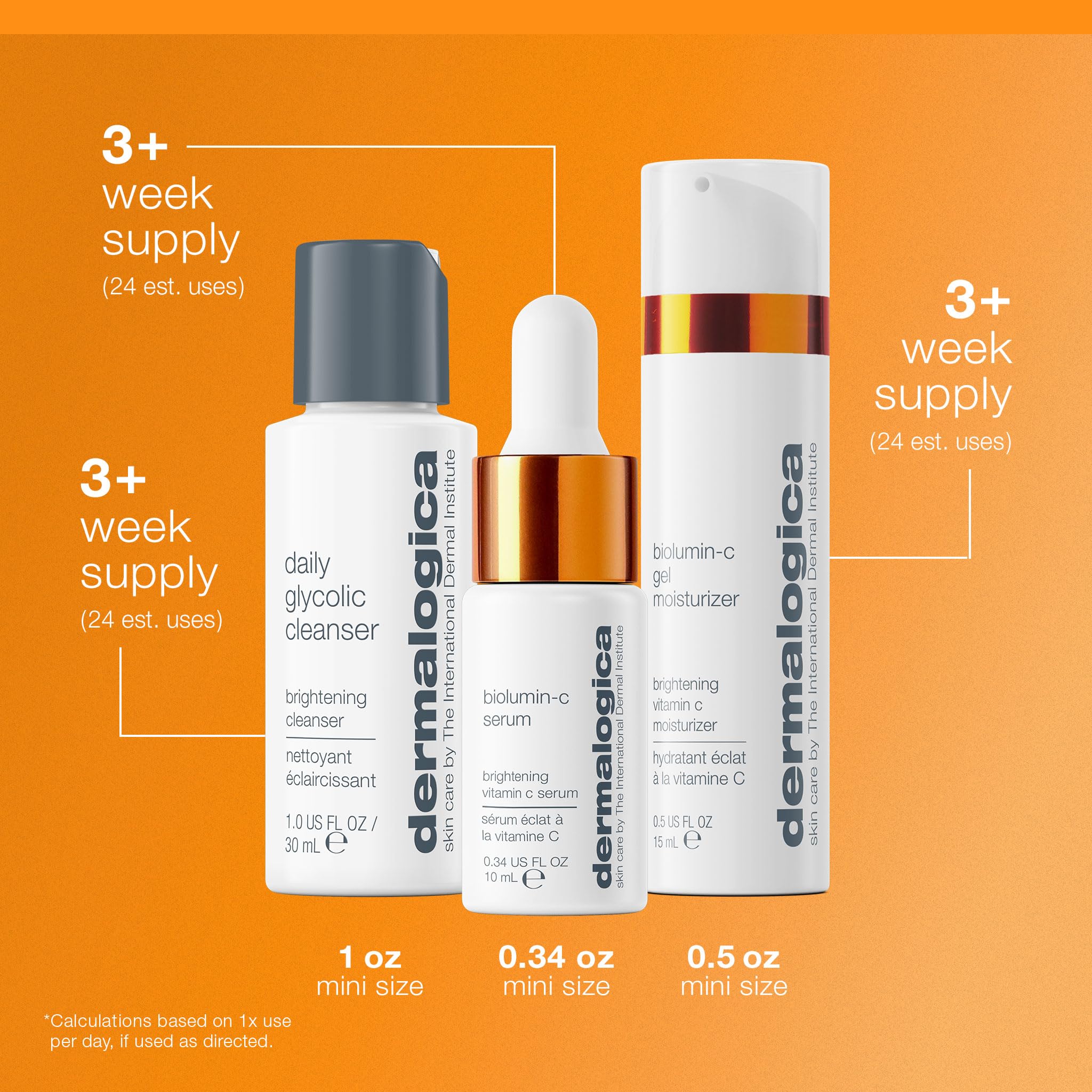 Dermalogica BioLumin-C Gel Moisturizer cream swatch demonstrating lightweight hydration benefit