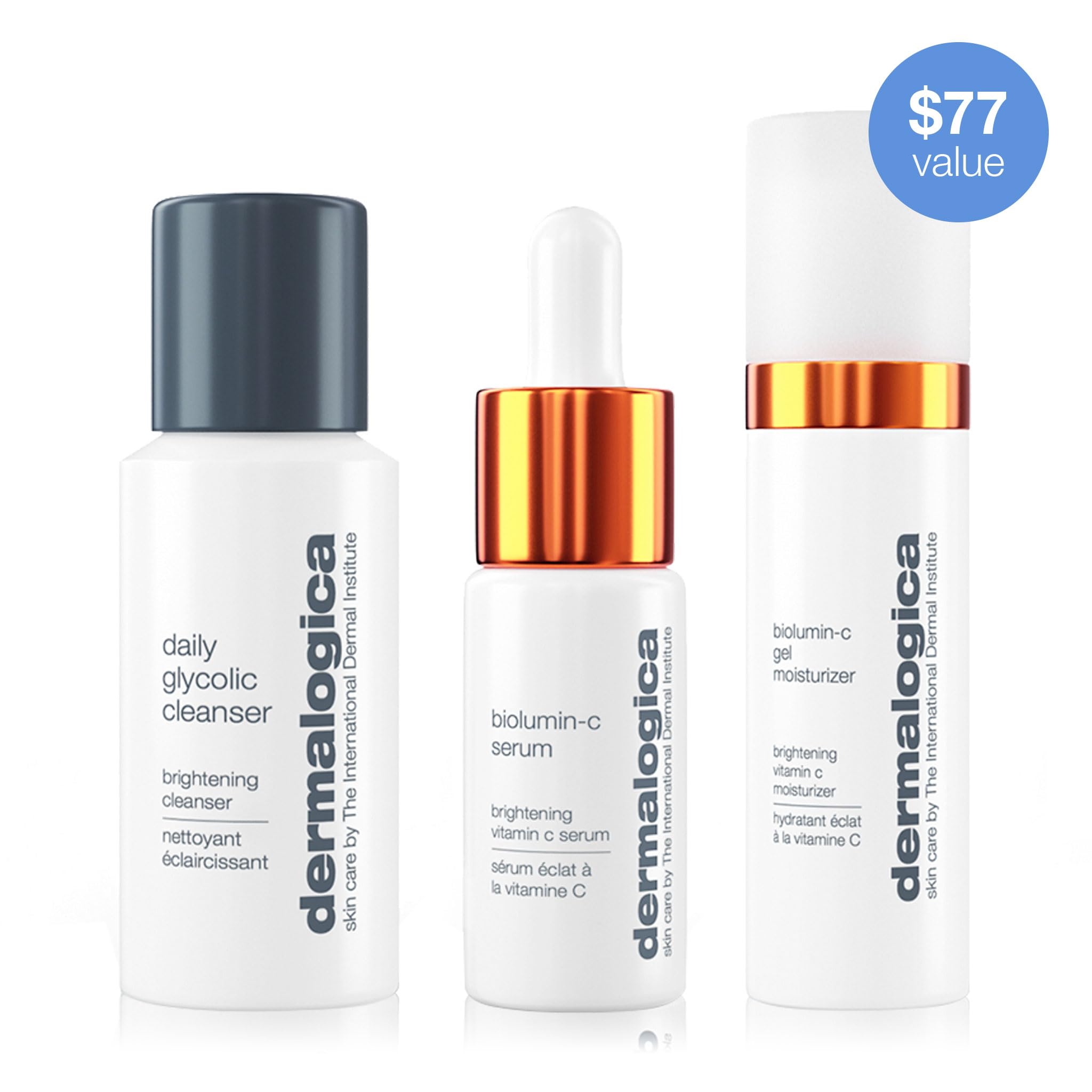 Dermalogica BioLumin-C Serum dropper dispensing serum showing concentrated brightening benefit