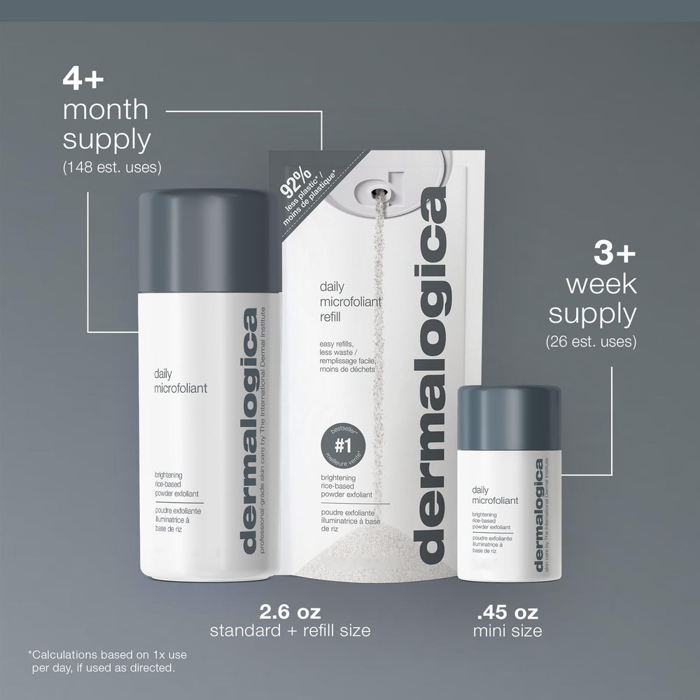 Dermalogica before and after skin showing brighter smoother appearance