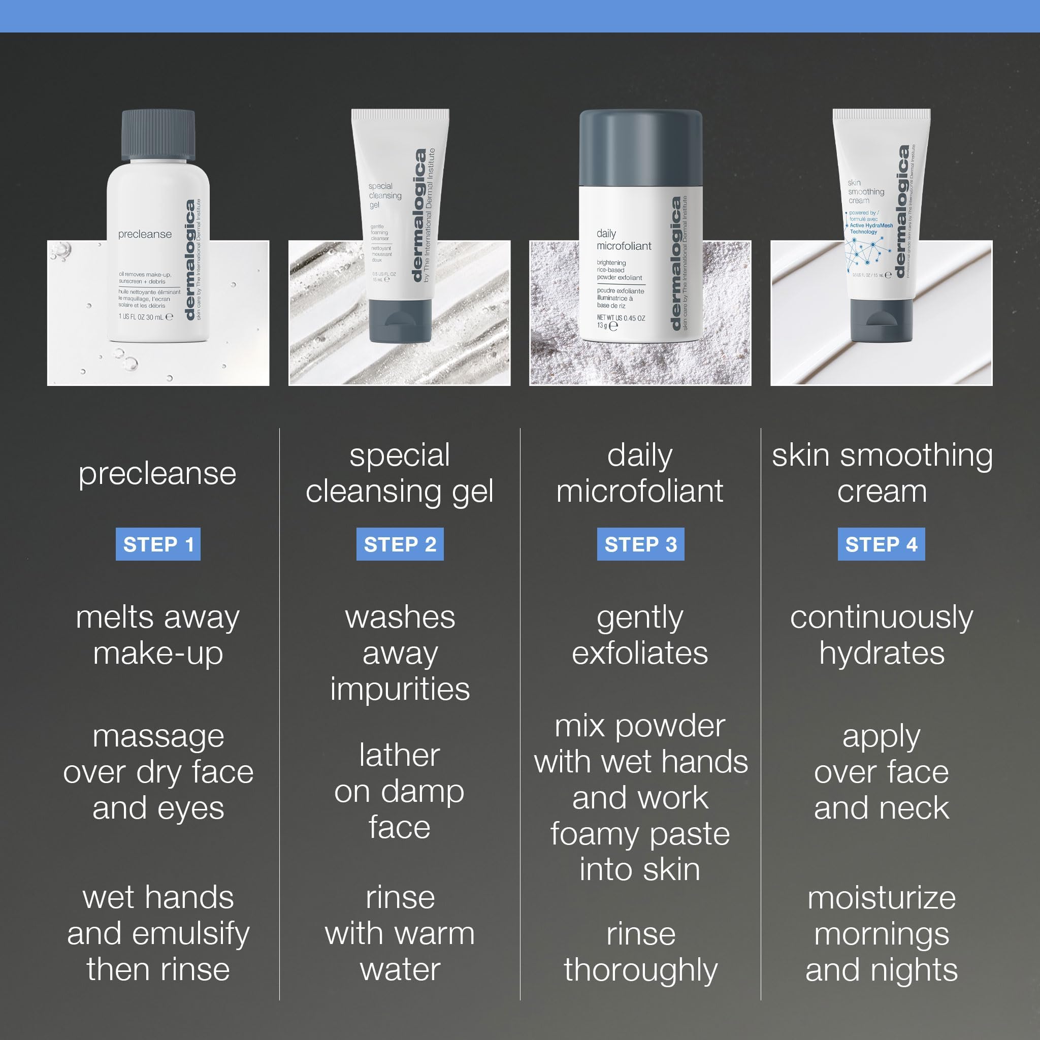 Dermalogica Daily Microfoliant powder being poured for gentle exfoliation