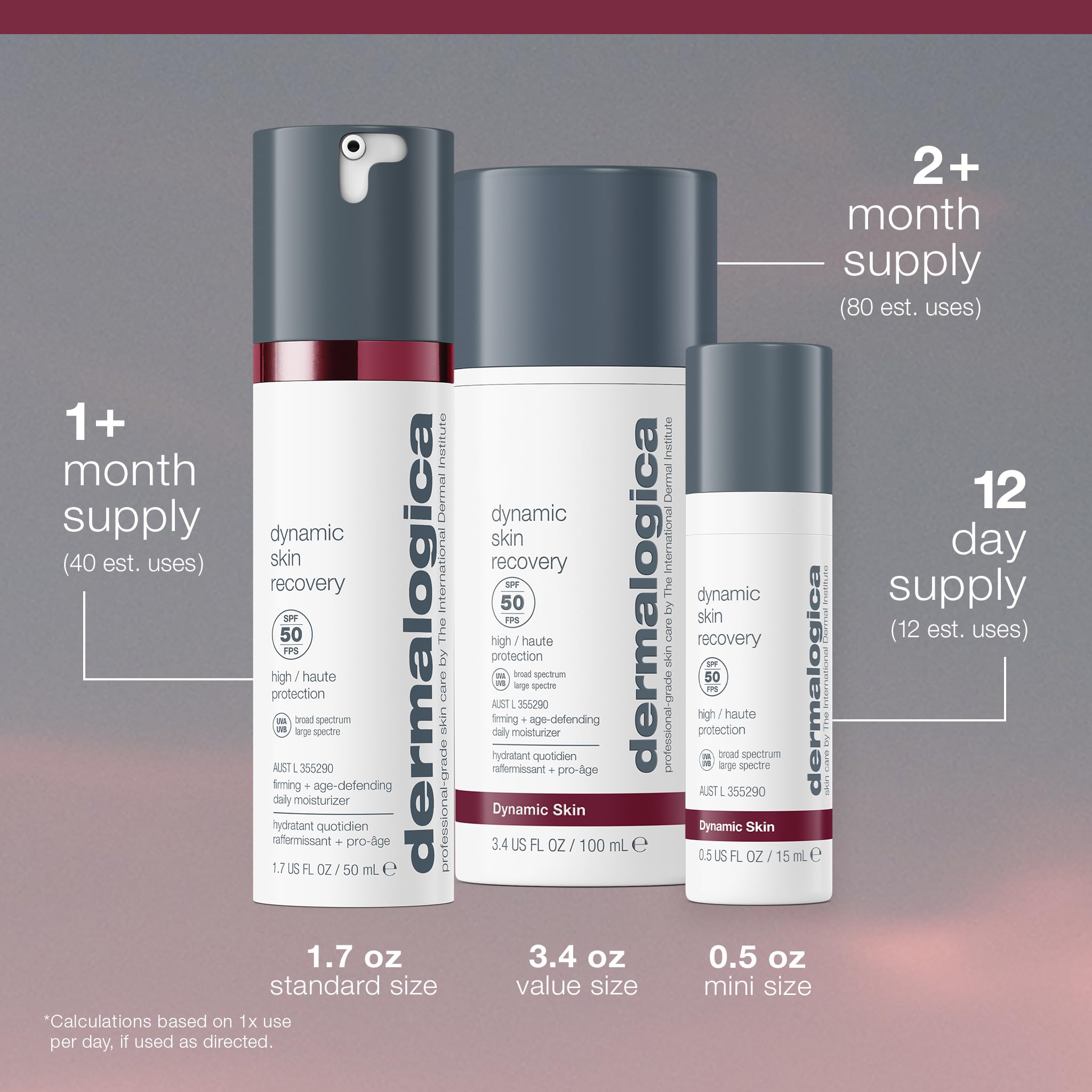 Dermalogica packaging back view showing usage instructions and details