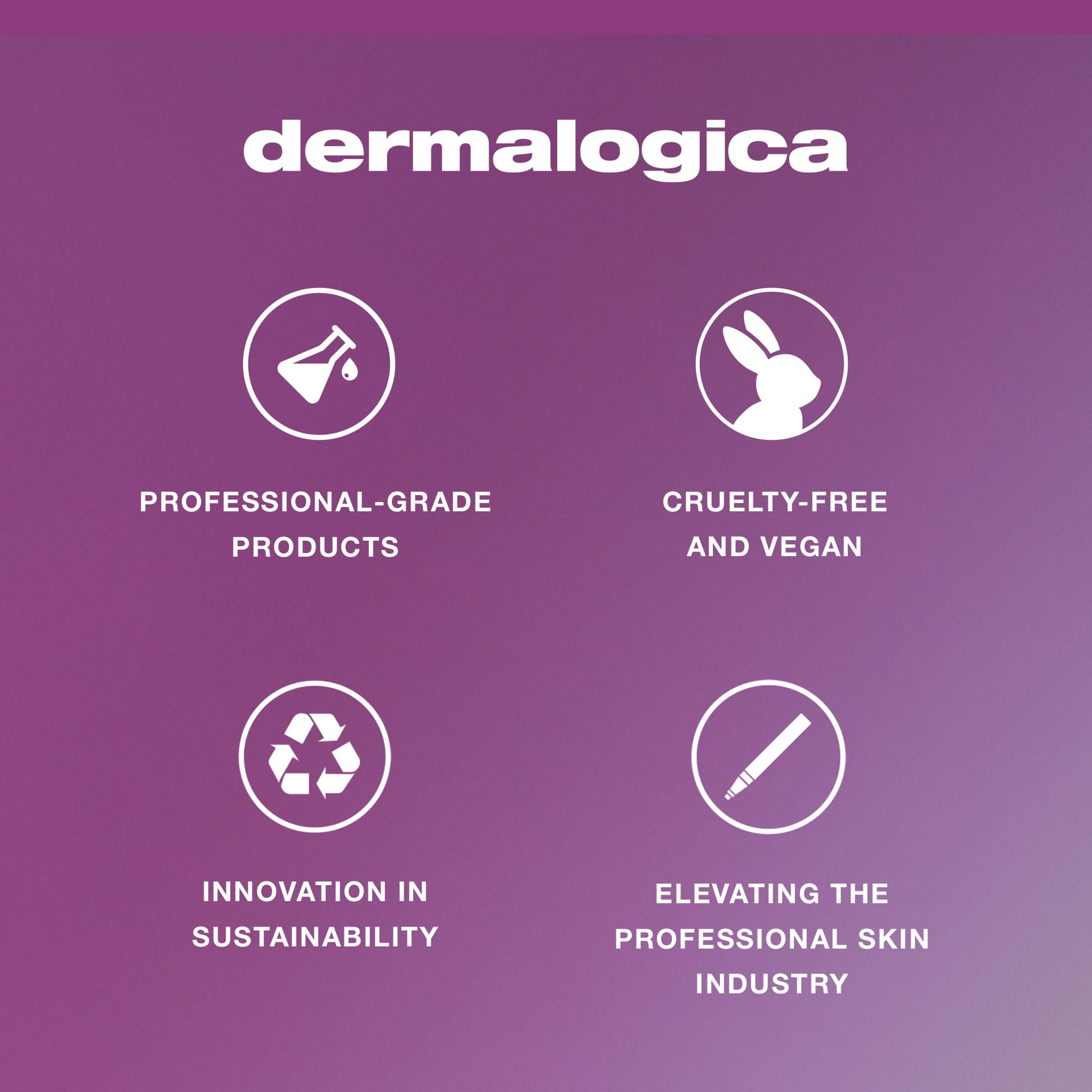Dermalogica staged before and after showing visible smoothing effect