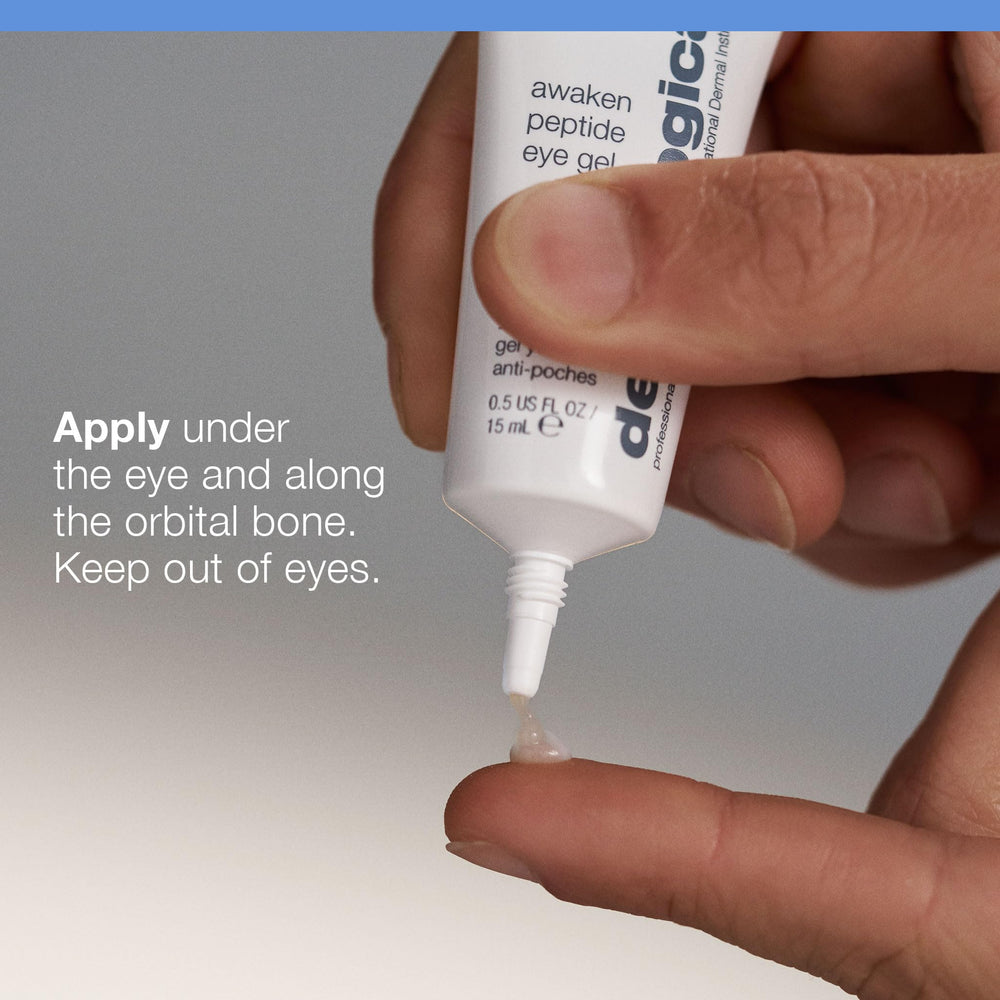 Dermalogica gel texture close-up showing lightweight consistency and quick absorbency